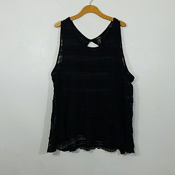 Final Markdown! Torrid Black Lace Tank Top - Picture 6 of 8